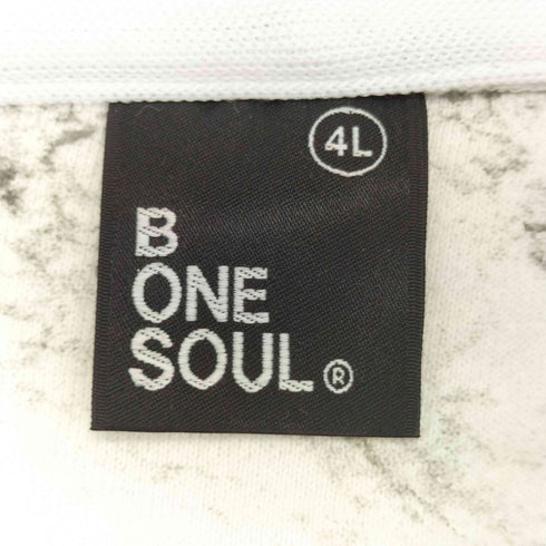 BONE SOUL 総柄 プルオーバーパーカー メンズ 4L