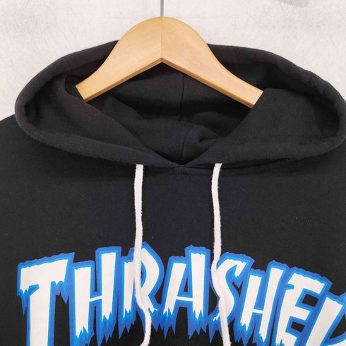 スラッシャー THRASHER ロゴプリント プルオーバーパーカー メンズ 4L
