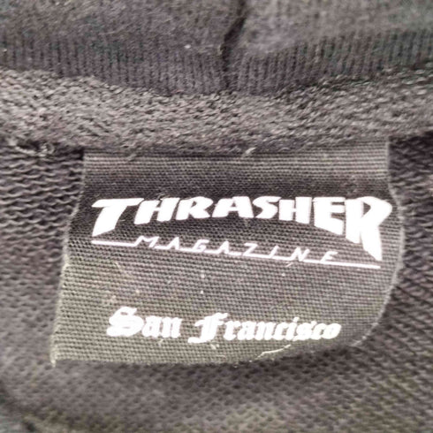 スラッシャー THRASHER ロゴプリント プルオーバーパーカー メンズ 4L