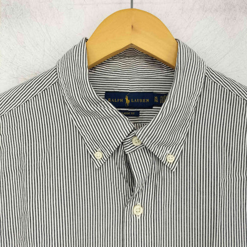 ポロラルフローレン POLO RALPH LAUREN ポニー刺繍 ストライプ 半袖シャツ メンズ XL