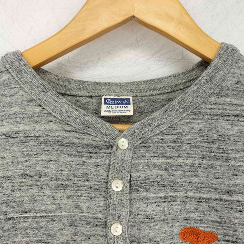 チェスウィック Cheswick ベースボール刺繍 ヘンリーネック カットソー メンズ JPN:M