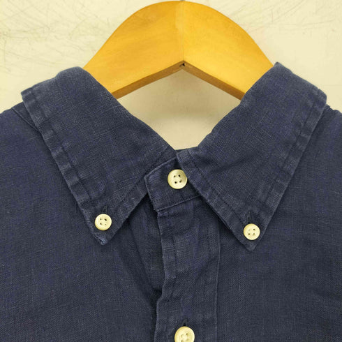 ポロラルフローレン POLO RALPH LAUREN ポニー刺繍 リネン100 半袖シャツ メンズ XL
