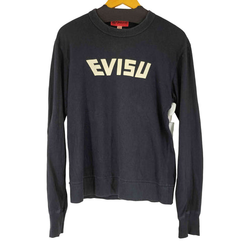 エヴィス EVISU カモメ 両面 ロゴプリント クルーネックカットソー メンズ 36