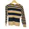 ジョンスメドレー JOHN SMEDLEY 英国製 ニュージーランドメリノウール ボーダー ニット レディース M