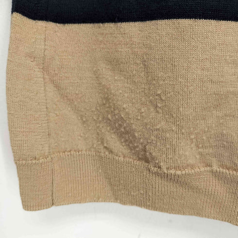ジョンスメドレー JOHN SMEDLEY 英国製 ニュージーランドメリノウール ボーダー ニット レディース M