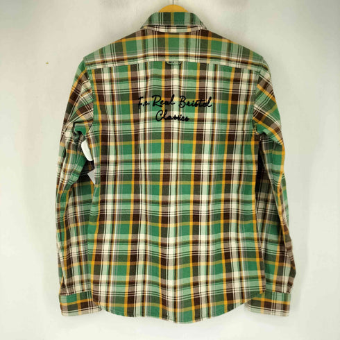 エフシーレアルブリストル F.C.Real Bristol チェーンステッチ チェック柄 ヘビーフランネルシャツ メンズ JPN:S