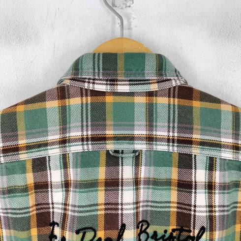 エフシーレアルブリストル F.C.Real Bristol チェーンステッチ チェック柄 ヘビーフランネルシャツ メンズ JPN:S