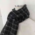タケオキクチ TAKEO KIKUCHI pure cashmere カシミヤ100 チェックマフラー メンズ