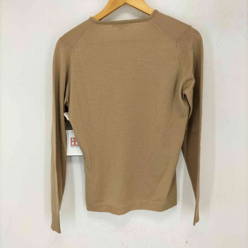 ジョンスメドレー JOHN SMEDLEY 英国製 ニュージーランドメリノウール Vネック ニット レディース M