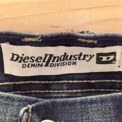 ディーゼルインダストリー Diesel Industry 90-00S OLD Dロゴ 刺繍 ボタンフライ ワイドレッグ フレア デニム パンツ Y2K メンズ 33