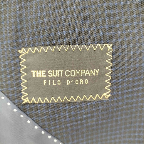 スーツカンパニー THE SUIT COMPANY FILO D'ORO チェック柄 2B スーツ セットアップ メンズ 175cm
