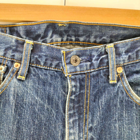 リーバイス Levis 00S 日本製 ボタン裏 J38 刻印 504 ワイド ストレート バギー デニム パンツ メンズ W33 L34