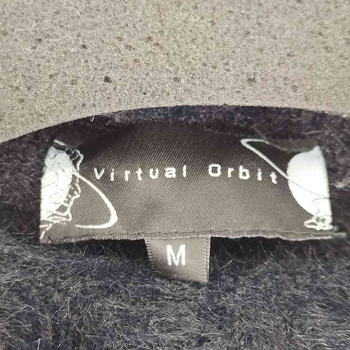 Virtual Orbit 十字架モチーフ フリルリボンデザイン クロップド シャギーニット レディース JPN:M