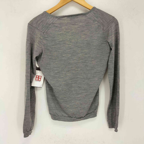 ジョンスメドレー JOHN SMEDLEY 英国製 ウール Vネック ニット レディース S