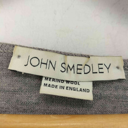 ジョンスメドレー JOHN SMEDLEY 英国製 ウール Vネック ニット レディース S