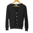 ジョンスメドレー JOHN SMEDLEY 英国製 ウール Vネック カーディガン レディース M