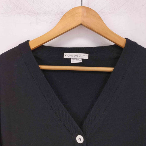 ジョンスメドレー JOHN SMEDLEY 英国製 ウール Vネック カーディガン レディース M