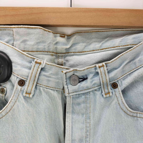 リーバイス Levis 80S USA製 ボタン裏555 刻印 バレンシア工場製 501×× アイスウォッシュ ボタンフライ ストレート デニム パンツ 88年2月製 メンズ W34L36