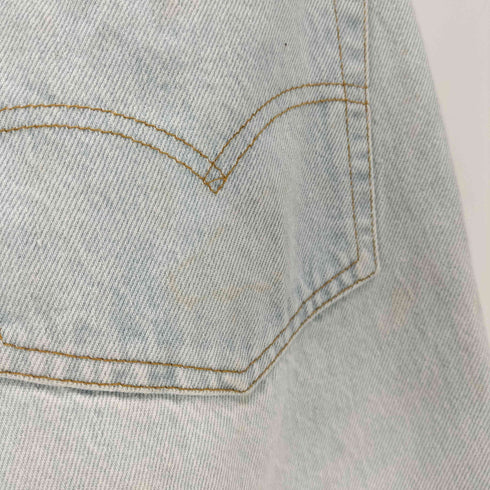 リーバイス Levis 80S USA製 ボタン裏555 刻印 バレンシア工場製 501×× アイスウォッシュ ボタンフライ ストレート デニム パンツ 88年2月製 メンズ W34L36