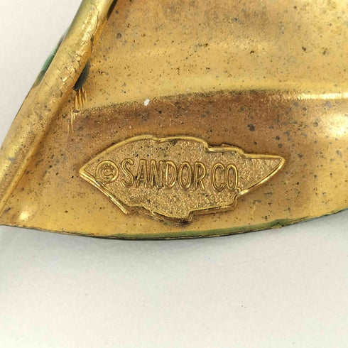 SANDOR CO. フラワーモチーフ ヴィンテージブローチ レディース