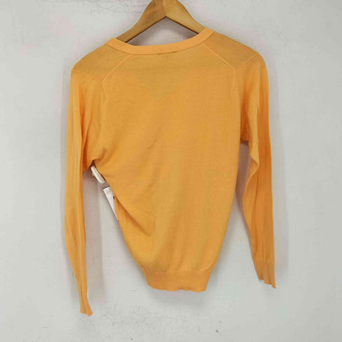 ジョンスメドレー JOHN SMEDLEY 英国製 コットン Vネック カーディガン レディース XS