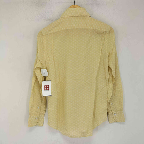 フィナモレ FINAMORE イタリア製 花柄 ホリゾンタルカラー シャツ メンズ import:S
