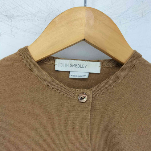 ジョンスメドレー JOHN SMEDLEY 英国製 エクストラファインメリノウール カーディガン レディース S