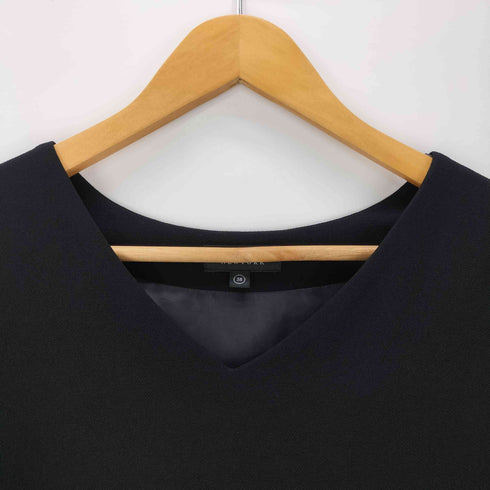 バーニーズニューヨーク BARNEYS NEWYORK パフスリーブ Vネック ワンピース レディース EUR:38
