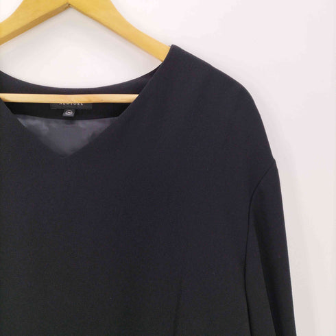 バーニーズニューヨーク BARNEYS NEWYORK パフスリーブ Vネック ワンピース レディース EUR:38