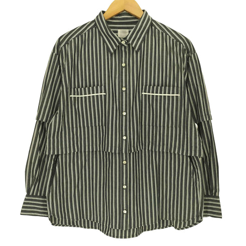 ローズバッド ROSE BUD 23AW マルチウェイストライプシャツ レディース FREE