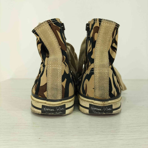 N NUMBER 04AW GIVE期 ハート トライバル ハイカットスニーカー メンズ US:8