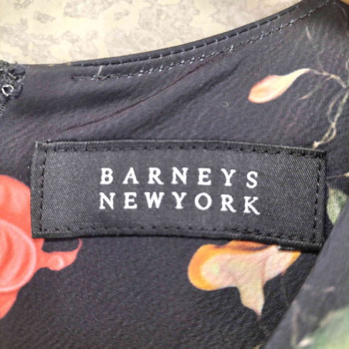 バーニーズニューヨーク BARNEYS NEWYORK 花柄 サテン ワンピース レディース EUR:38