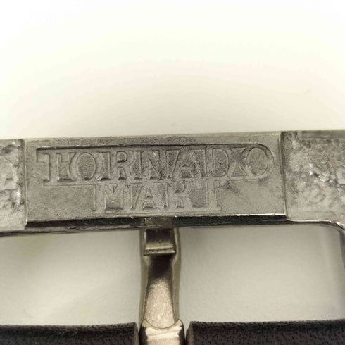 トルネードマート TORNADO MART Y2K スクエアバックル クラック レザーベルト メンズ