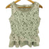 EXCLUSIVE FOR MAGGY パール ビジューシアー 花柄レース ドッキング ノースリーブブラウス レディース