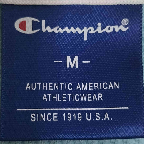 チャンピオン Champion 袖ライン ワッフル地 ジップアップパーカー レディース import:M