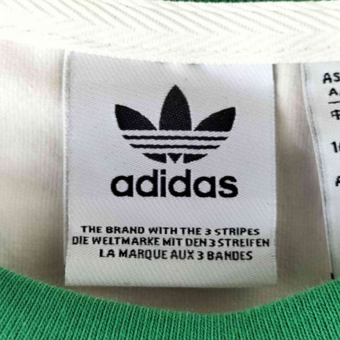 アディダスオリジナルス adidas Originals トレフォイルロゴプリント ラスタカラー リンガーTシャツ レディース JPN:M