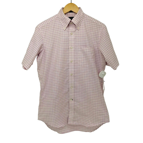 ランズエンド LANDS END ORIGINAL OXFORD チェック S/S ボタンダウン シャツ メンズ 39