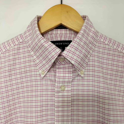 ランズエンド LANDS END ORIGINAL OXFORD チェック S/S ボタンダウン シャツ メンズ 39
