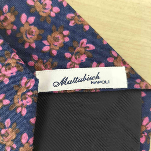 Mattabisch 花柄ウールネクタイ メンズ