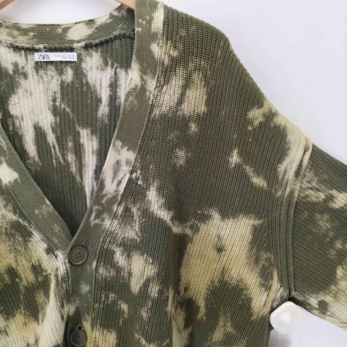 ザラ ZARA タイダイ柄 カーディガン メンズ import:L