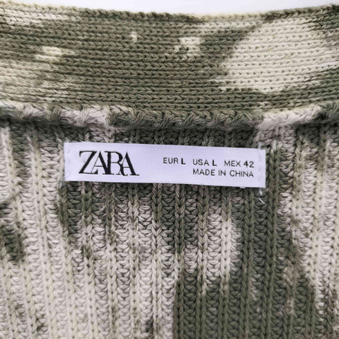 ザラ ZARA タイダイ柄 カーディガン メンズ import:L