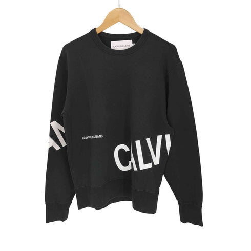 カルバンクラインジーンズ Calvin Klein Jeans プリント クルーネック スウェット メンズ JPN:S