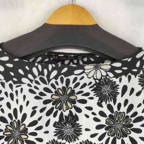ザラ ZARA 花柄 ノースリーブ ブラウス レディース import:XS
