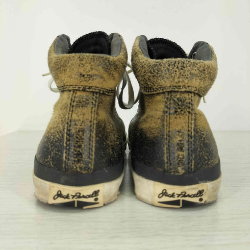 コンバースジャックパーセル CONVERSE JACKPARSELL クラック加工 レザー ハイカットスニーカー メンズ 27cm
