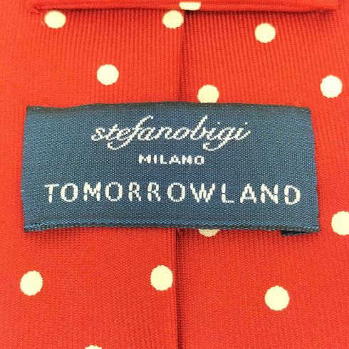 トゥモローランド TOMORROWLAND STEFANO BIGI ドット柄ネクタイ メンズ