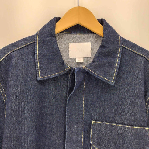 ザラ ZARA オーバーサイズデニムジャケット メンズ import:S