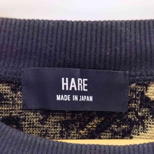 ハレ HARE 花柄 クルーネックトレーナースウェット メンズ F