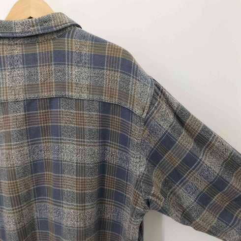 SERENO チェック柄 L/S コットンシャツ メンズ import:L