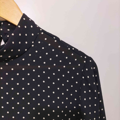 ビアズリー BEARDSLEY 23SS ハイネックブラウス ドット レディース FREE