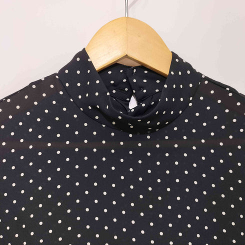 ビアズリー BEARDSLEY 23SS ハイネックブラウス ドット レディース FREE